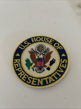 U.S. House of Representatives Embroidered Patch - Blue & Gold